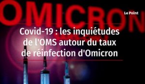 Covid-19 : les inquiétudes de l'OMS autour du taux de réinfection d'Omicron