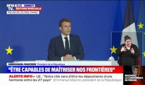 Emmanuel Macron souhaite "porter la création d'un mécanisme de soutien d'urgence aux frontières en cas de crise"