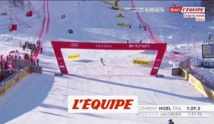 Clément Noël survole le slalom de Val d'Isère - Ski - CM (H)
