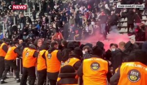 De violents débordements à Charléty pour le match entre le Paris FC et l'Olympique Lyonnais
