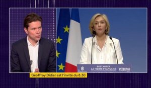 Valérie Pécresse candidate : "Si la droite républicaine hisse une femme à l'Elysée, elle rentre dans l'histoire", estime Geoffroy Didier