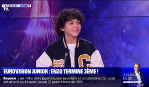 Troisième de l'Eurovision Junior, Enzo évoque ses nouvelles ambitions sur BFMTV