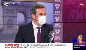 Olivier Véran sur Omicron: "On atteindra les 100.000 contaminations par jour, d'ici à la fin du mois de décembre"