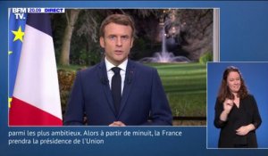 Emmanuel Macron: "Je suis résolument optimiste pour l'année qui vient"