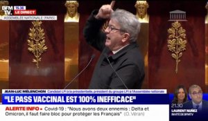 Jean-Luc Mélenchon s'exprime contre le pass vaccinal: "La liberté est la meilleure des protections"