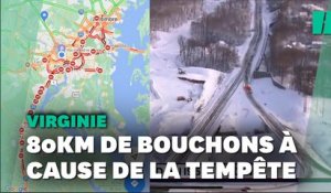 Ces automobilistes américains sont restés coincés pendant de longues heures à cause de la neige