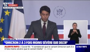 Gabriel Attal: "Nous avons décidé de la dissolution de l'Association allonnaise pour le Juste milieu, l'association Al Qalam (...) et les Zouaves"