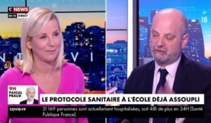 Coronavirus - Jean-Michel Blanquer, Ministre de l Education, tente d'expliquer clairement le nouveau protocole scolaire en direct sur CNews ce matin... et ce n'est pas gagné !