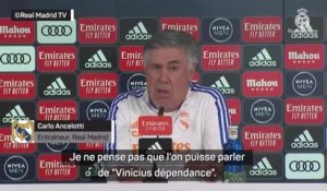 20e j. - Ancelotti : "Pas de Vinícius dépendance"