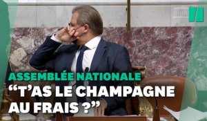 "T'as le champagne au frais?" Cette question du vice-président de l'Assemblée passe mal