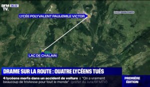 Dans le Jura, 4 lycéens sont morts dans un accident de la route