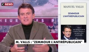 Manuel Valls : «La lignée d’Eric Zemmour est profondément antirépublicaine»