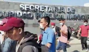 Des centaines de migrants ont manifesté au Mexique