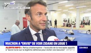 L’appel du pied d’Emmanuel Macron à Zinédine Zidane (Doc. RMC Sport)