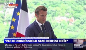 Emmanuel Macron annonce "vouloir aller beaucoup plus vite et beaucoup plus fort" dans la lutte contre le dérèglement climatique