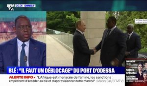 Macky Sall, président du Sénégal alerte sur un risque de famine en Afrique