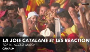 La joie catalane et les réactions après la rencontre - TOP 14 Access Match