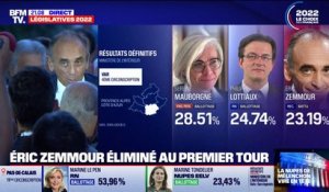 Éric Zemmour: "Les résultats ne sont pas à la hauteur de nos attentes mais nous venons de poser un drapeau dans chaque circonscription de France"