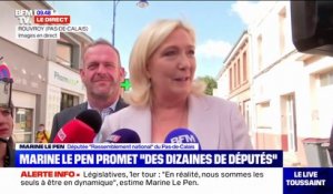 Marine Le Pen dénonce "les pleurnicheries de Mélenchon à destination d'En Marche" pour obtenir un appel à voter pour Nupes au 2nd tour
