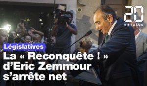 Législatives : Eric Zemmour, une claque électorale et la déception de ses militants