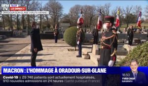 En visite en Haute-Vienne, Emmanuel Macron rend hommage aux victimes du massacre d'Oradour-sur-Glane