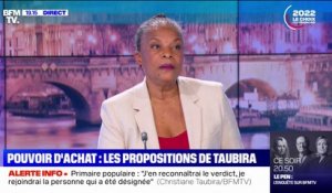 Pouvoir d'achat: Christiane Taubira défend un SMIC à 1400€