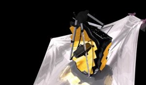 Déploiement du miroir secondaire du télescope James Webb
