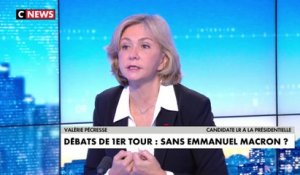 Valérie Pécresse : «Moi je veux débattre avec Emmanuel Macron. Il n'assume pas son bilan et à peur de l'affronter»