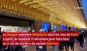 Covid-19 : port du masque obligatoire à l’extérieur à Paris dès vendredi