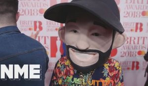Jax Jones talks 'Breathe' and his new album while wearing a massive head at the BRITs 2018