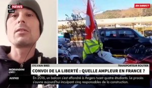 Sylvain Bres, transporteur routier, dans « Morandini Live » sur CNews