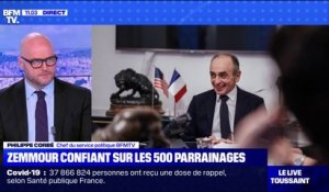 Présidentielle: Éric Zemmour affirme avoir 500 promesses de parrainages