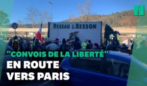 À Bayonne et Nice, des "convois de la liberté" s'élancent vers Paris