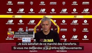 José Mourinho est satisfait du mercato de la Roma