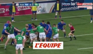 Les dernières minutes de France - Irlande - Rugby - Tournoi U20