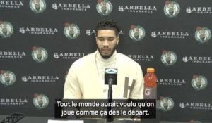 Celtics - Tatum : "Nous nous sommes tous adaptés"