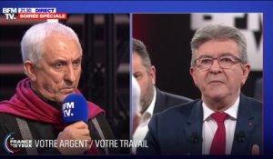 S'il est élu, Jean-Luc Mélenchon affirme qu'aucune pension de retraite pour une carrière ne sera "inférieure au Smic à 1400 euros"