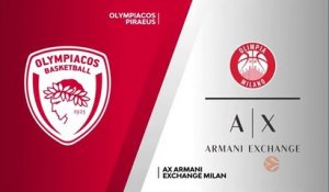 Le résumé d'Olympiacos Le Pirée - Olimpia Milan - Basket - Euroligue (H)