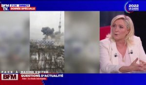 Marine Le Pen à propos de Vladimir Poutine: "J'espère qu'il fera le choix de la raison et arrêtera de faire tonner les armes"