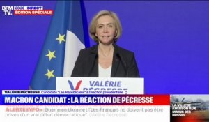 Valérie Pécresse: "Présidente de la République, j'aurai le courage de faire"