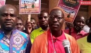 Marche pour exiger l'annulation de la convention de gestion du chemin de fer au Burkina