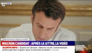 Après sa "Lettre aux Français", Emmanuel Macron se présente en candidat dans une vidéo