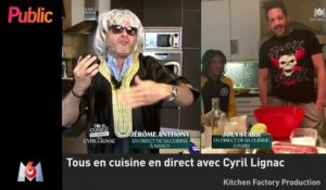 Zapping : Tous en cuisine : JoeyStarr met le feu chez Cyril Lignac