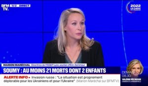 Marion Maréchal condamne l'invasion de l'Ukraine par les Russes: "Il y a une violation manifeste du droit international"