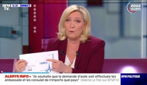 "Je ne veux pas sacrifier les Français, l'économie, leur pouvoir d'achat...": Marine Le Pen se dit contre l'embargo total sur le gaz russe
