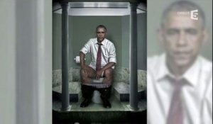 Le zapping du 21/01 : Une artiste imagine les dirigeants mondiaux… aux toilettes !