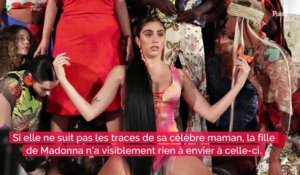 PHOTOS : Vêtue d'une robe qui la met très en valeur... la fille de Madonna, Lourdes Léon, fait parler d'elle lors d’un défilé !