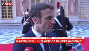 Emmanuel Macron : «Rien ne justifie ce qu'on a vécu à Marioupol»