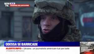 "Nous tiendrons le temps qu'il faudra": ce soldat ukrainien à Odessa, premier port d'Ukraine, témoigne