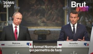 Quand Emmanuel Macron recevait Vladimir Poutine à Versailles